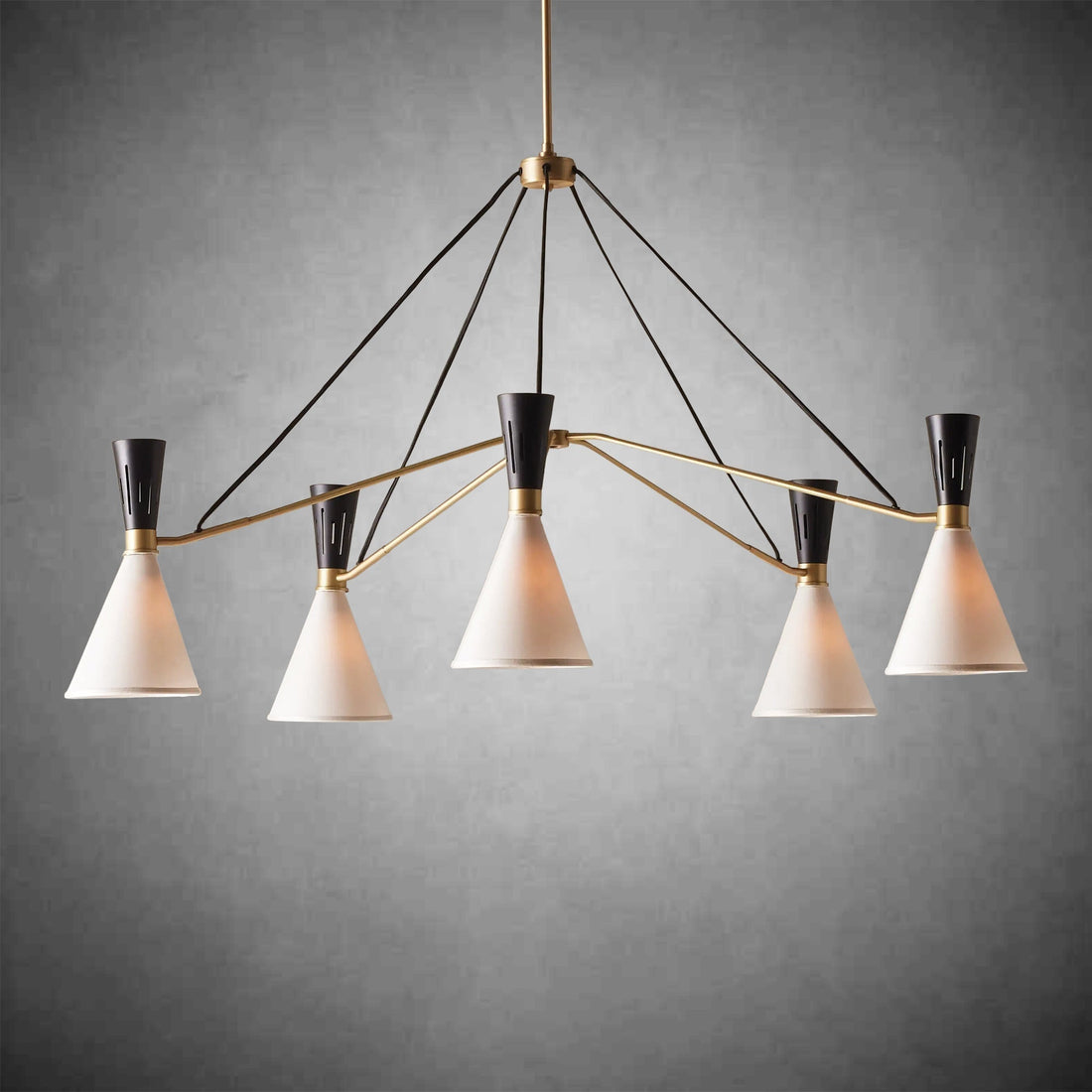 Ramsey 5 - Light Round Chandelier - lampmodern