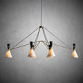 Ramsey 6 - Light Linear Chandelier - lampmodern
