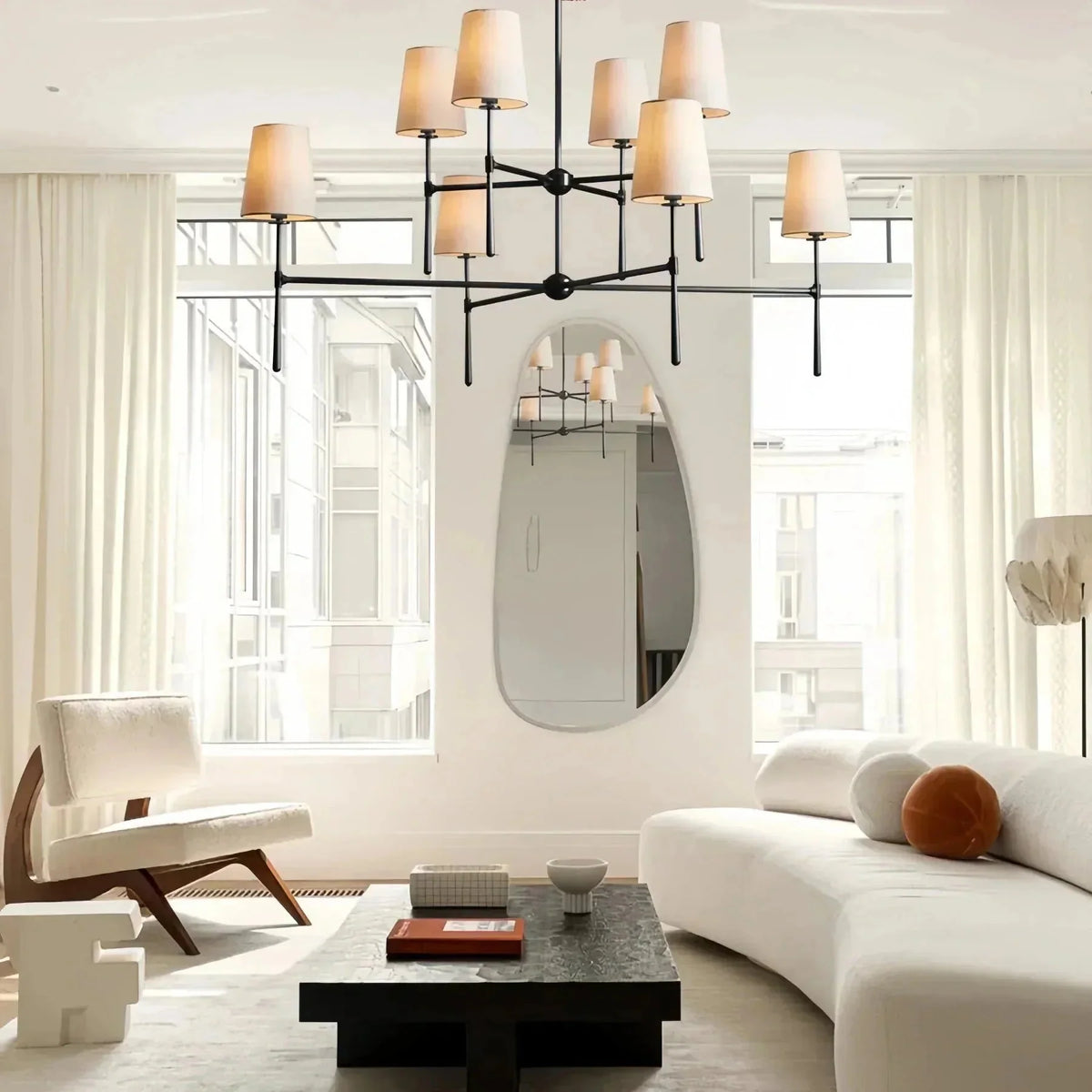 Rhodas 2 - Tier Round Chandelier - lampmodern