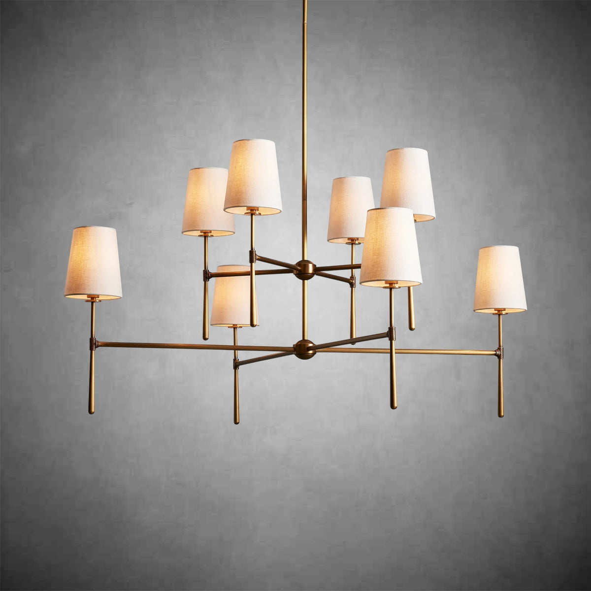 Rhodes 2 - Tier Round Chandelier - lampmodern