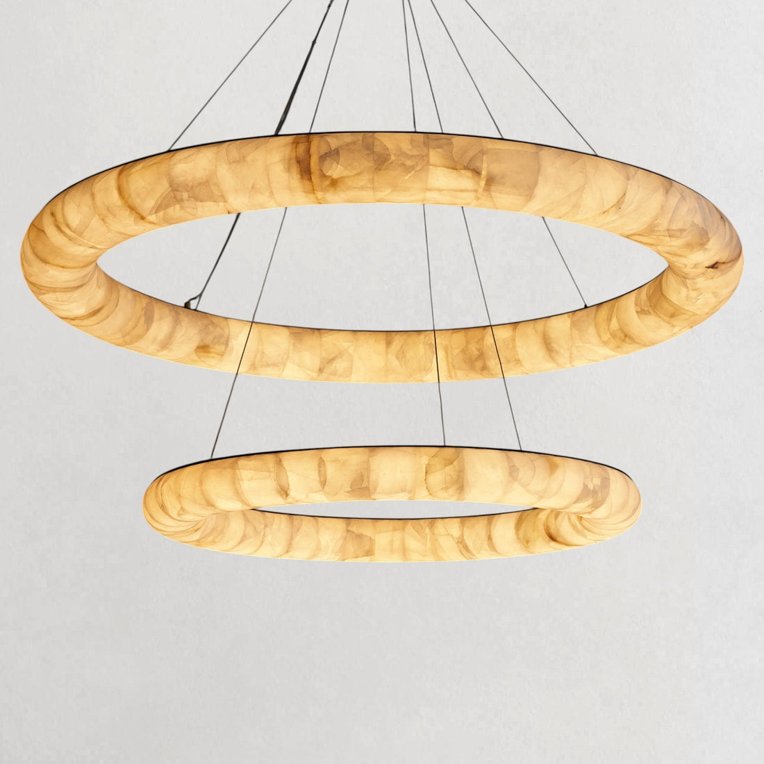 Rivaga Lisse Two - Tiered Round Chandelier - lampmodern