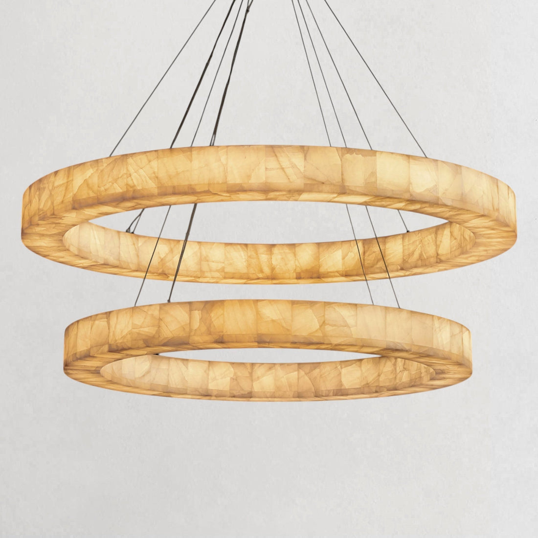 Rivaga Lueur Two - Tier Round Chandelier - lampmodern