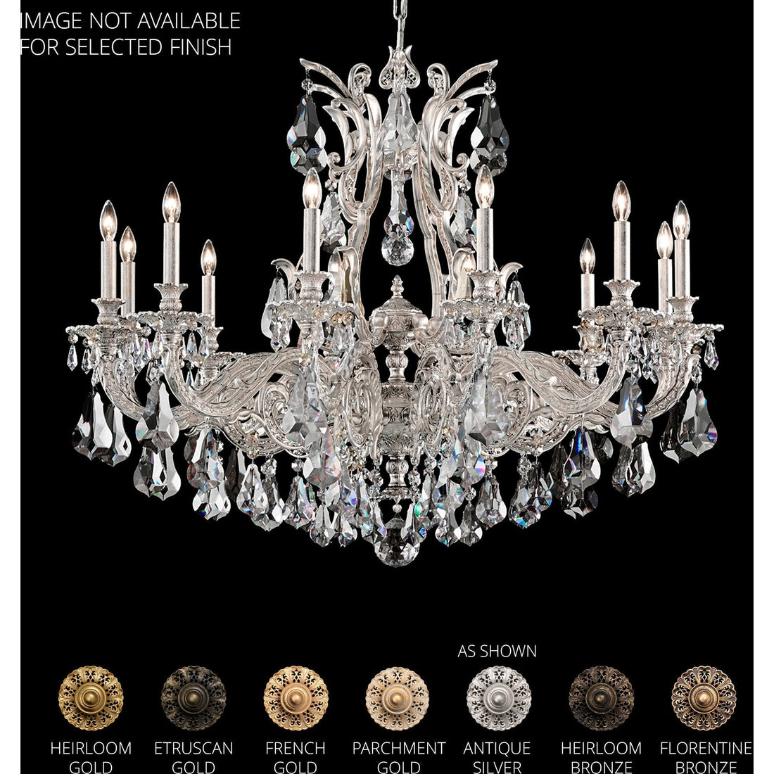 Saphie 12 Light Chandelier Heirloom Bronze Heritage - lampmodern
