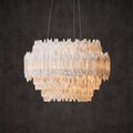 Selenite Round Chandelier - lampmodern