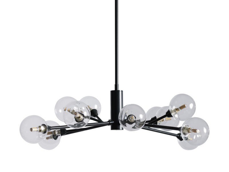 Sera Glass Globe Chandelier 36"47"59" - lampmodern