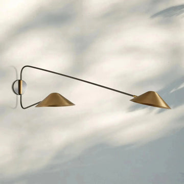 Simms Long Arm Double Wall Sconce - lampmodern