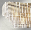 Siraue Clear Glass Rectangular Chandelier 59