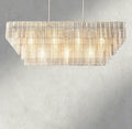 Siraue Clear Glass Rectangular Chandelier 59