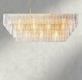 Siraue Clear Glass Rectangular Chandelier 59