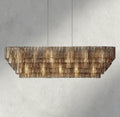 Siraue Smoke Glass Rectangular Chandelier 59
