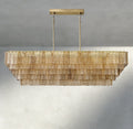 Siraue Smoke Glass Rectangular Chandelier 59