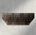 Siraue Smoke Glass Rectangular Chandelier 59
