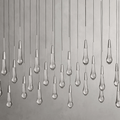 Soltaire Glass Linear Chandelier Lighting 37'' 50'' 70'' 87