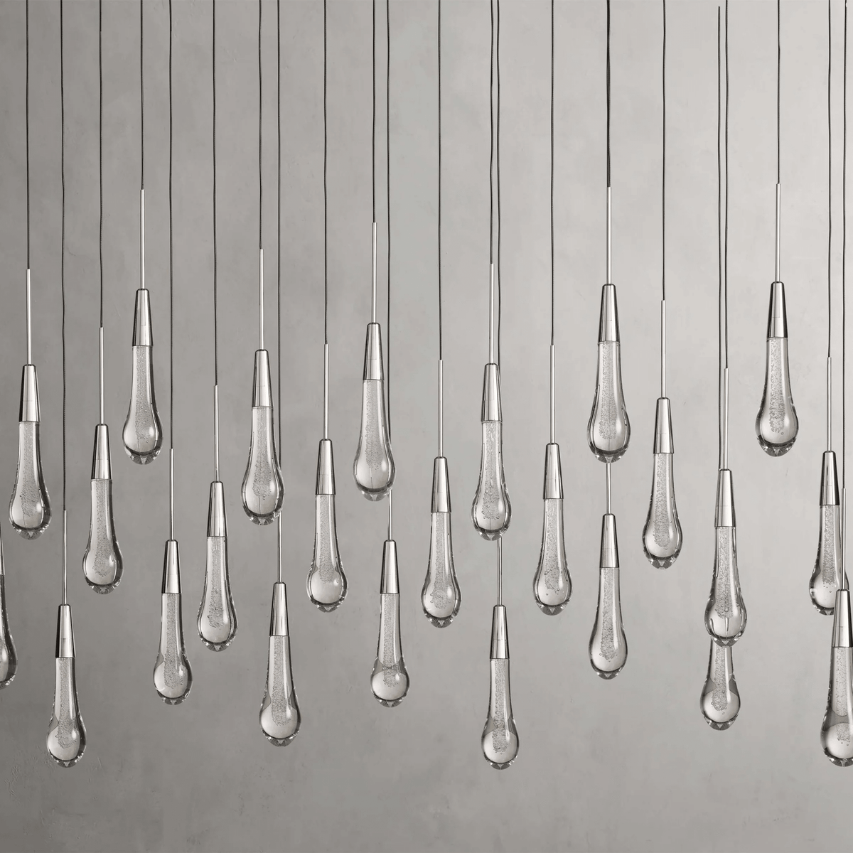 Soltaire Glass Linear Chandelier Lighting 37'' 50'' 70'' 87"W 120"W - lampmodern
