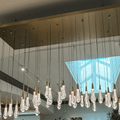 Soltaire Glass Linear Chandelier Lighting 37'' 50'' 70'' 87