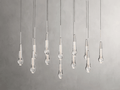 Soltaire Glass Linear Chandelier Lighting 37'' 50'' 70'' 87