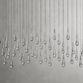 Soltaire Glass Linear Chandelier Lighting 37'' 50'' 70'' 87