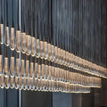 Soltaire Glass Linear Chandelier Lighting 37'' 50'' 70'' 87