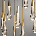 Soltaire Glass Linear Chandelier Lighting 37'' 50'' 70'' 87
