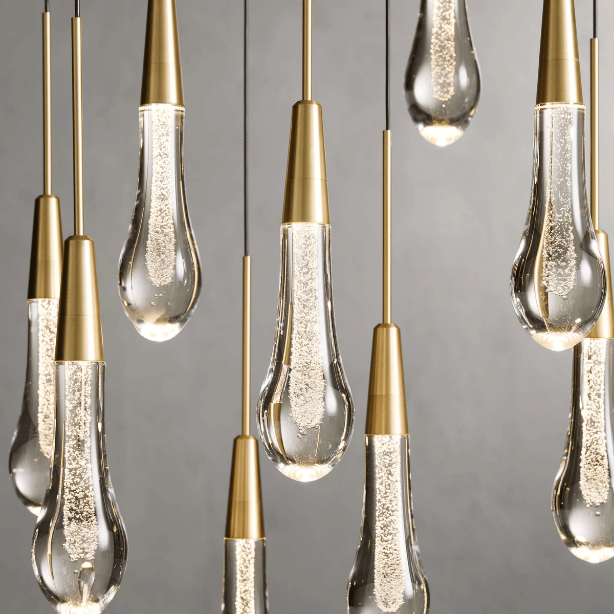 Soltaire Glass Linear Chandelier Lighting 37'' 50'' 70'' 87"W 120"W - lampmodern