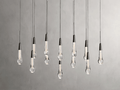 Soltaire Glass Linear Chandelier Lighting 37'' 50'' 70'' 87