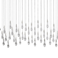 Soltaire Glass Linear Chandelier Lighting 37'' 50'' 70'' 87