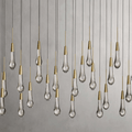 Soltaire Glass Linear Chandelier Lighting 37'' 50'' 70'' 87