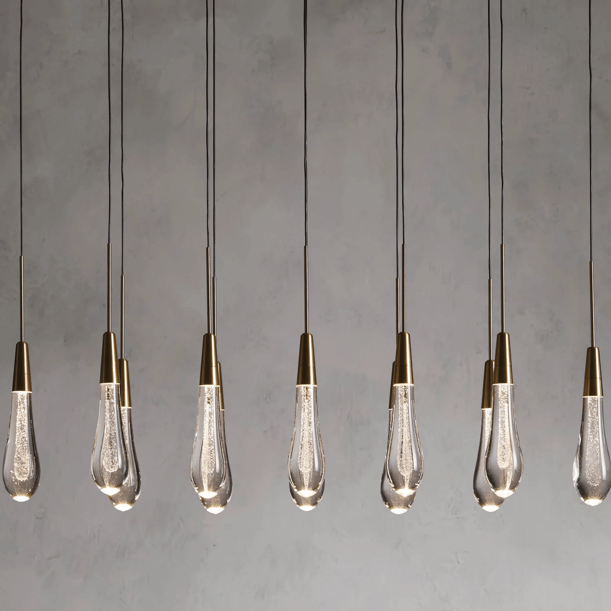 Soltaire Linear Modern Chandelier 37"W - lampmodern