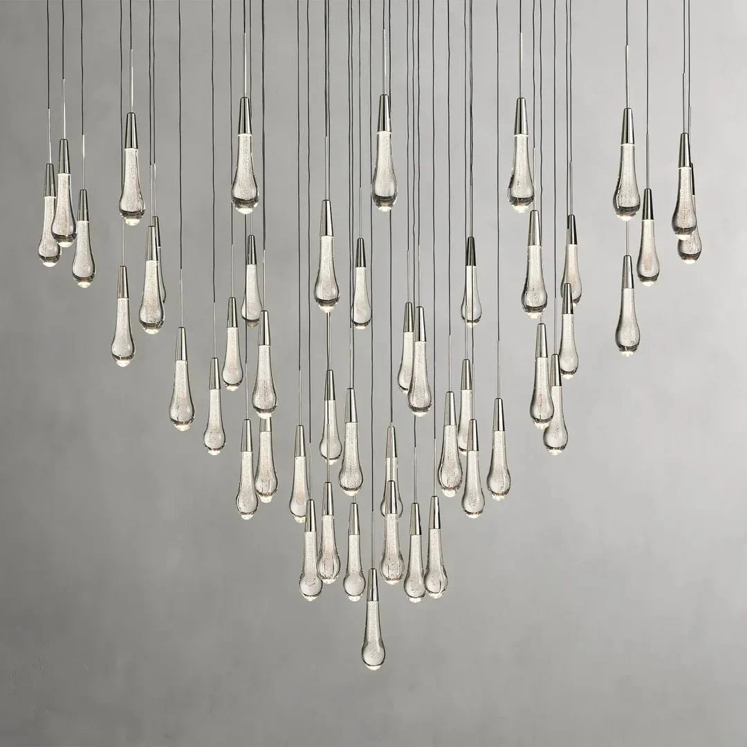 Soltaire Modern 17'' 24'' 36'' 58'' Round Chandelier Lighting - lampmodern