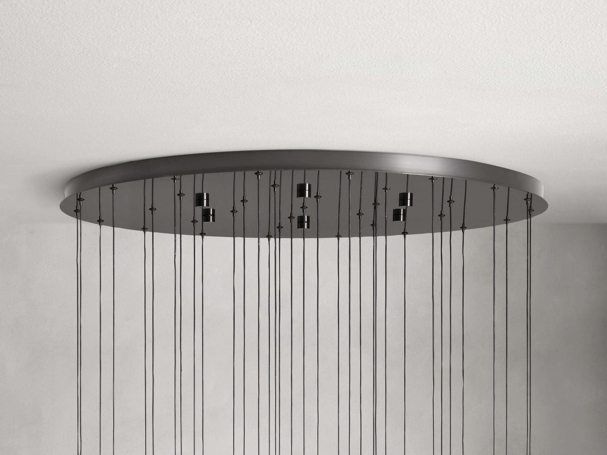 Soltaire Modern 17'' 24'' 36'' 58'' Round Chandelier Lighting - lampmodern