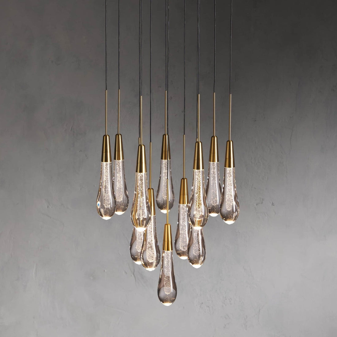 Soltaire Modern 17'' 24'' 36'' 58'' Round Chandelier Lighting - lampmodern