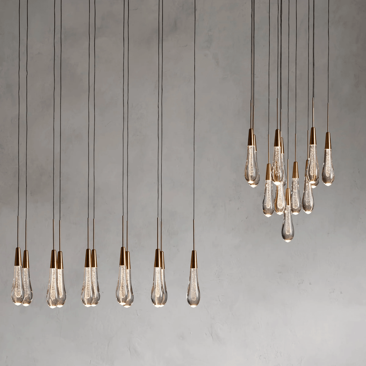 Soltaire Round Chandelier 17" 24" 36“ 58“ - lampmodern