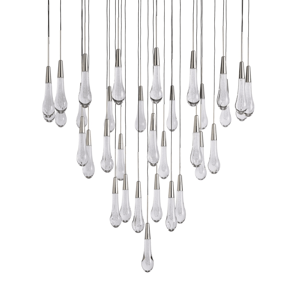 Soltaire Round Chandelier 17" 24" 36“ 58“ - lampmodern