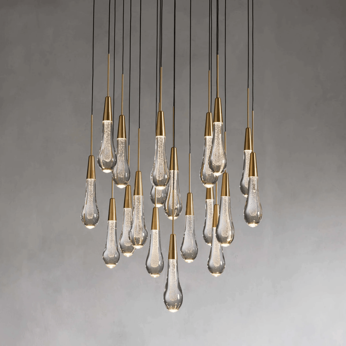 Soltaire Round Chandelier 17" 24" 36“ 58“ - lampmodern