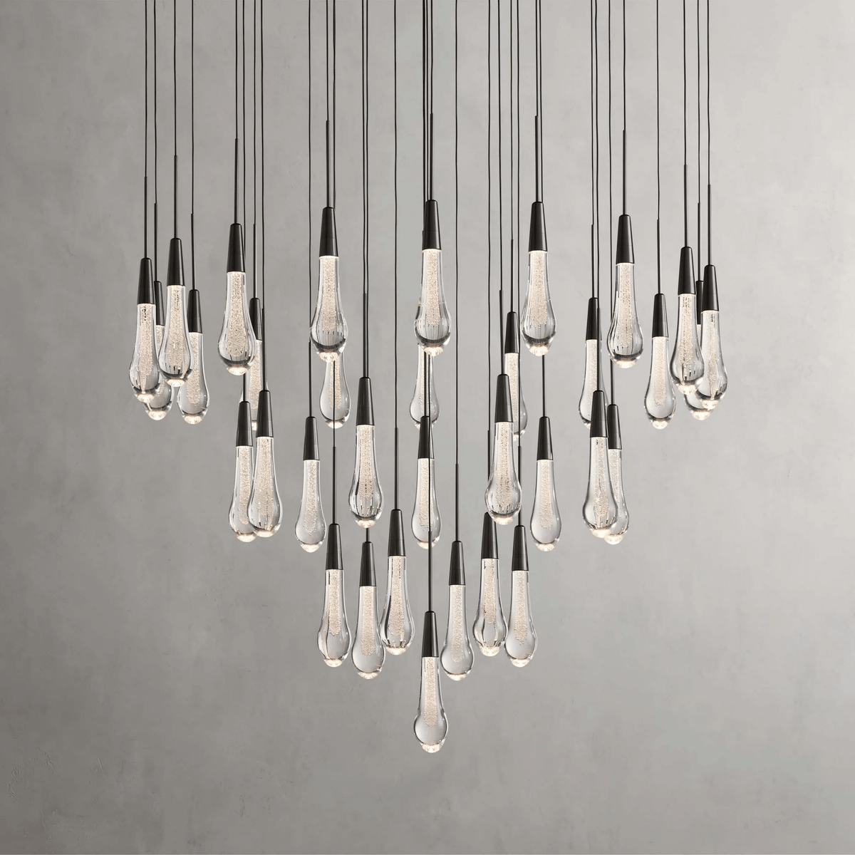 Soltaire Round Chandelier 17" 24" 36“ 58“ - lampmodern