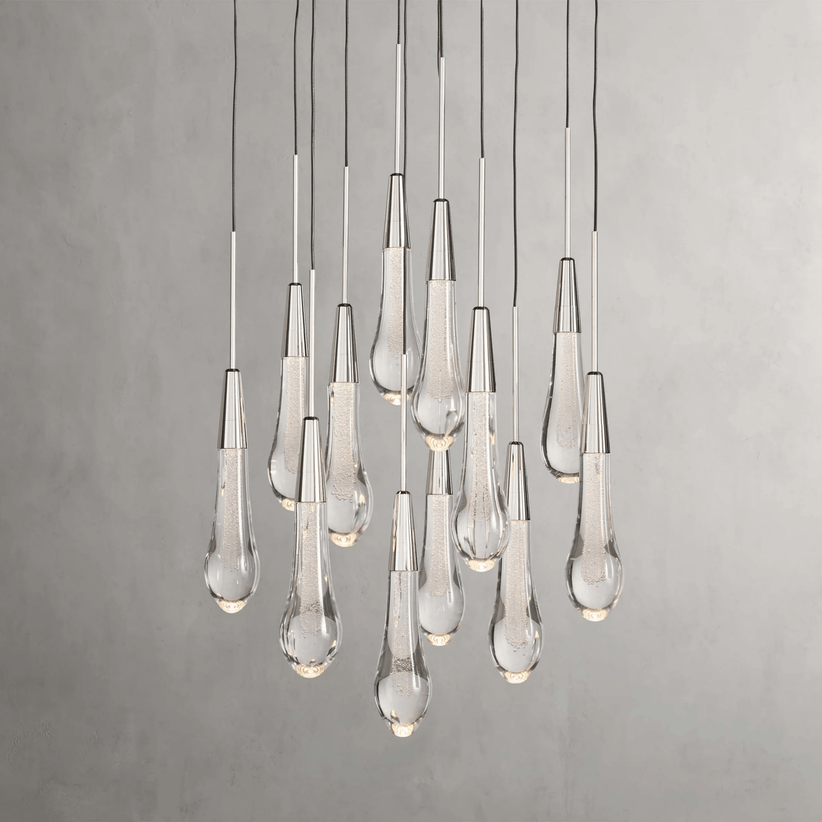 Soltaire Round Chandelier 17" 24" 36“ 58“ - lampmodern