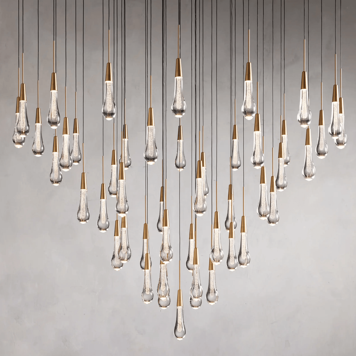 Soltaire Round Chandelier 17" 24" 36“ 58“ - lampmodern