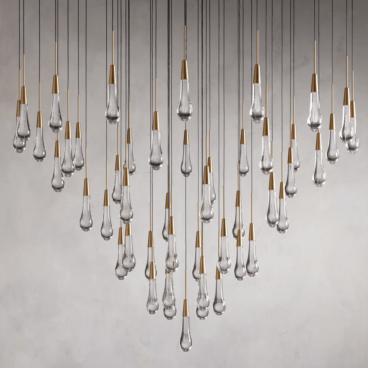 Soltaire Round Chandelier 17" 24" 36“ 58“ - lampmodern
