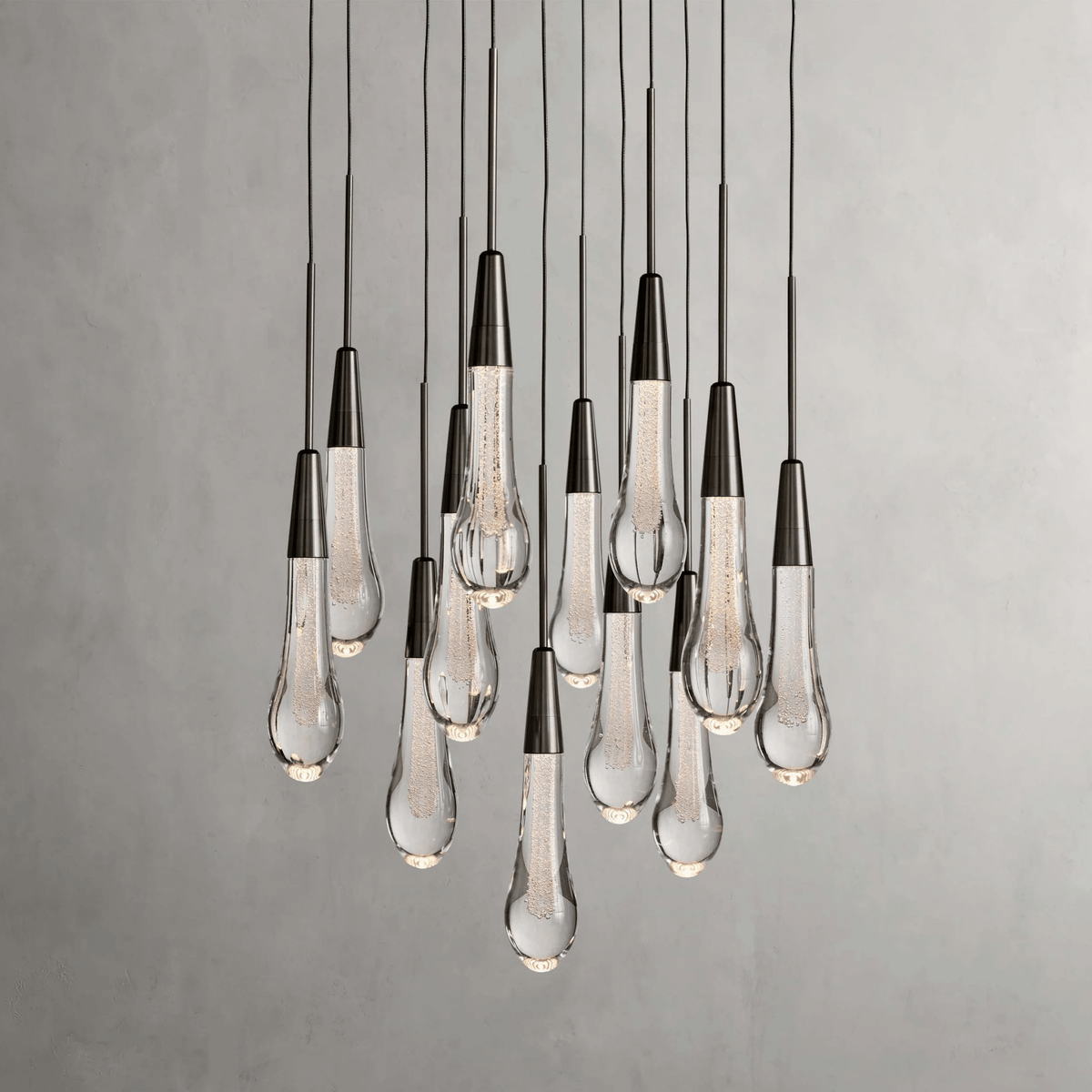 Soltaire Round Chandelier 17" 24" 36“ 58“ - lampmodern