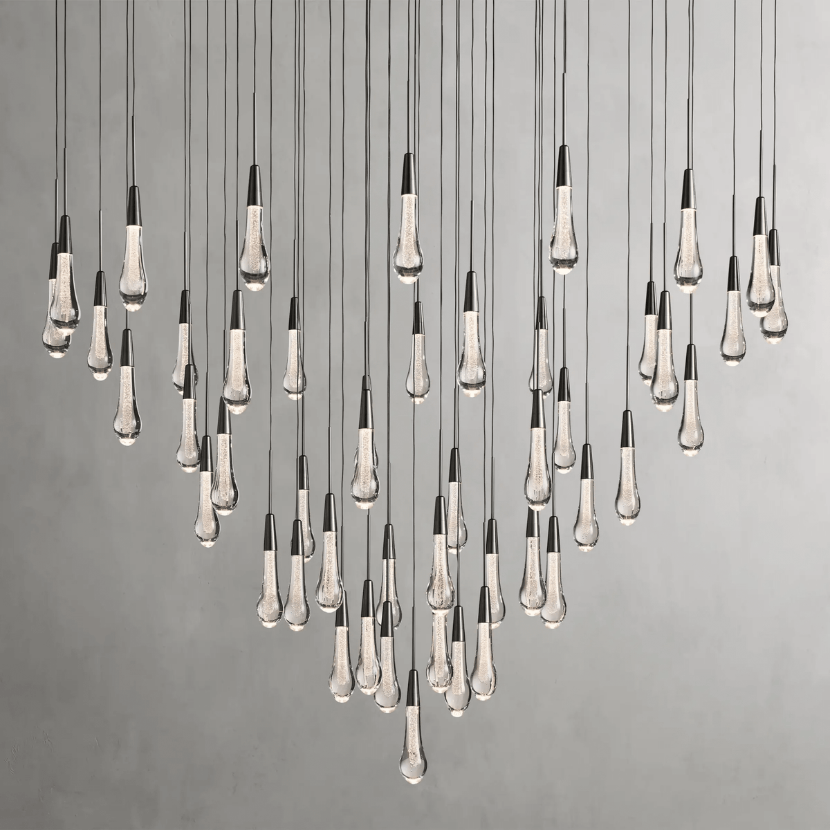 Soltaire Round Chandelier 17" 24" 36“ 58“ - lampmodern