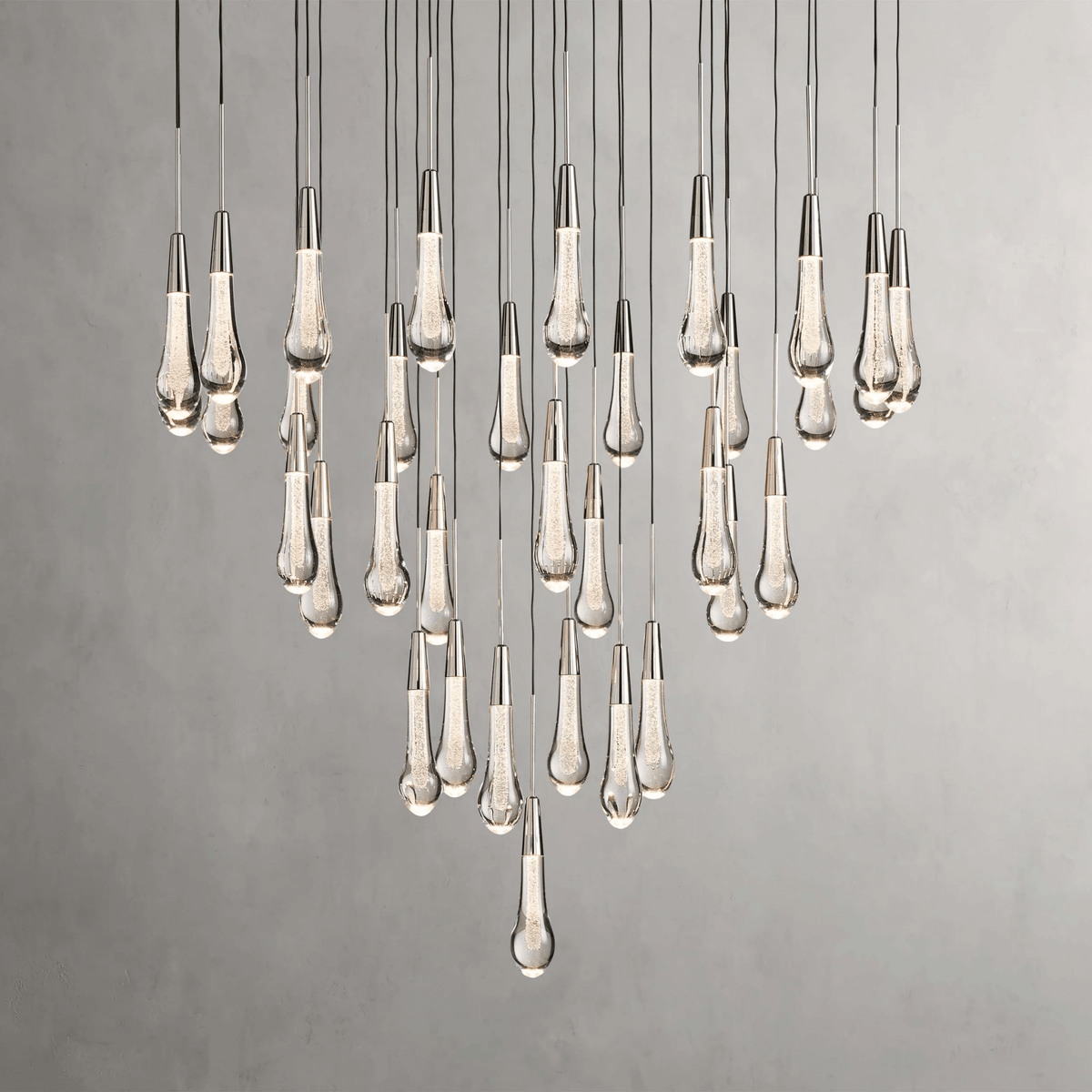 Soltaire Round Chandelier 17" 24" 36“ 58“ - lampmodern