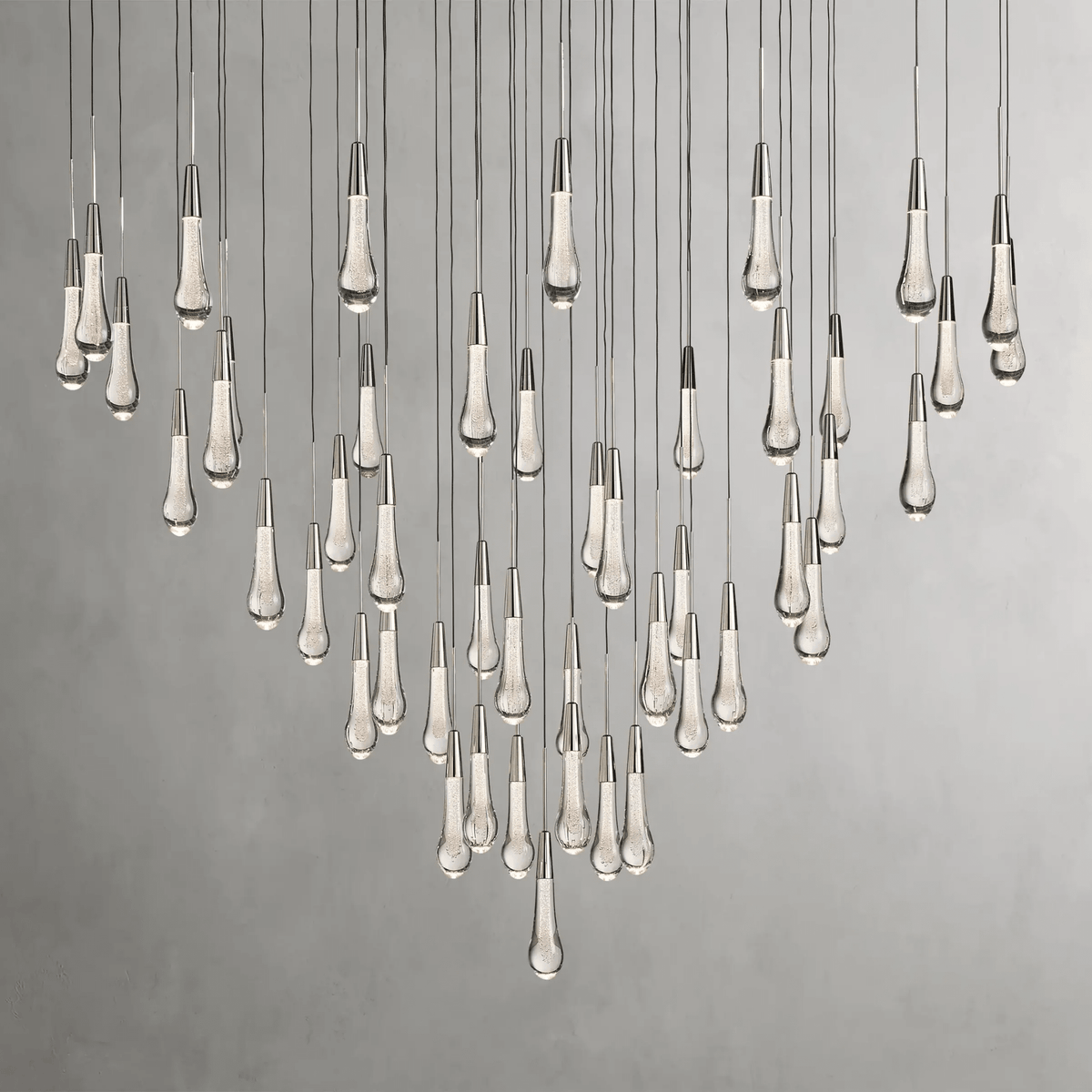 Soltaire Round Chandelier 17" 24" 36“ 58“ - lampmodern