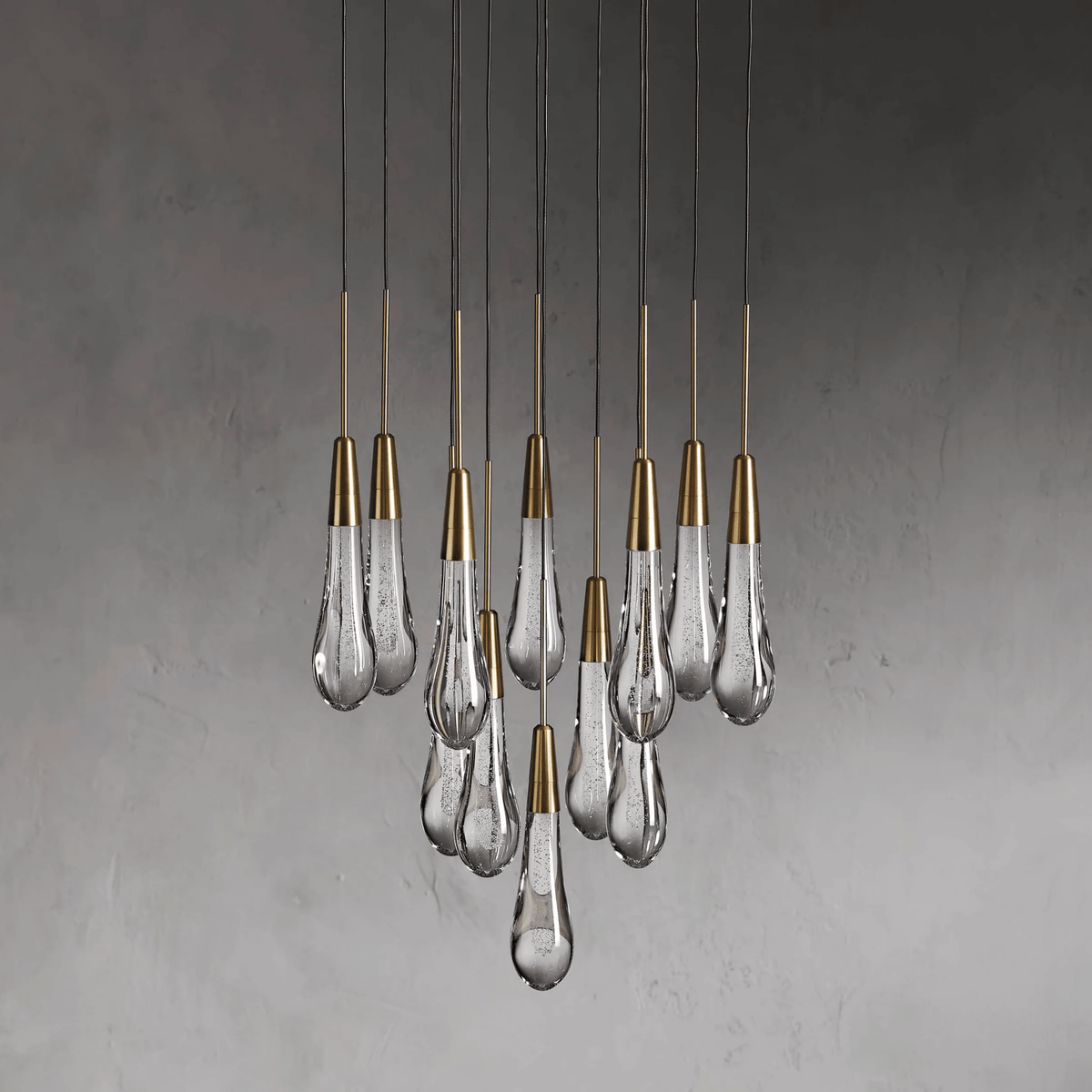 Soltaire Round Chandelier 17" 24" 36“ 58“ - lampmodern
