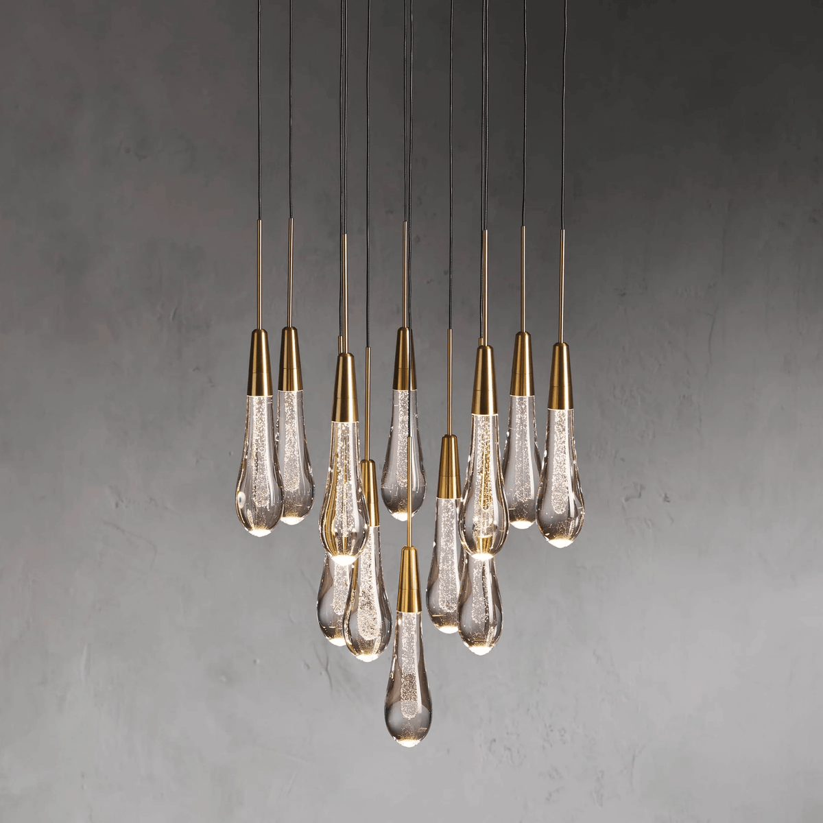 Soltaire Round Chandelier 17" 24" 36“ 58“ - lampmodern