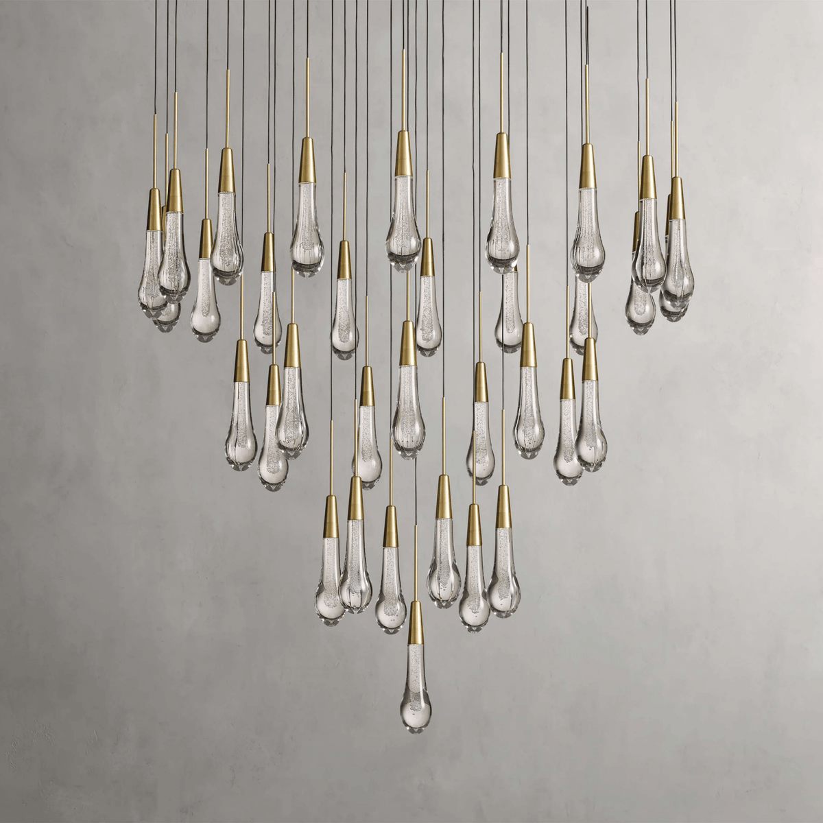 Soltaire Round Chandelier 17" 24" 36“ 58“ - lampmodern