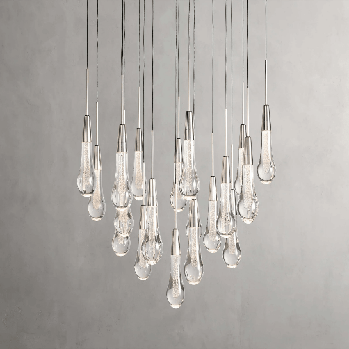 Soltaire Round Chandelier 17" 24" 36“ 58“ - lampmodern