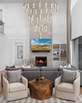 Soltaire Round Chandelier - lampmodern