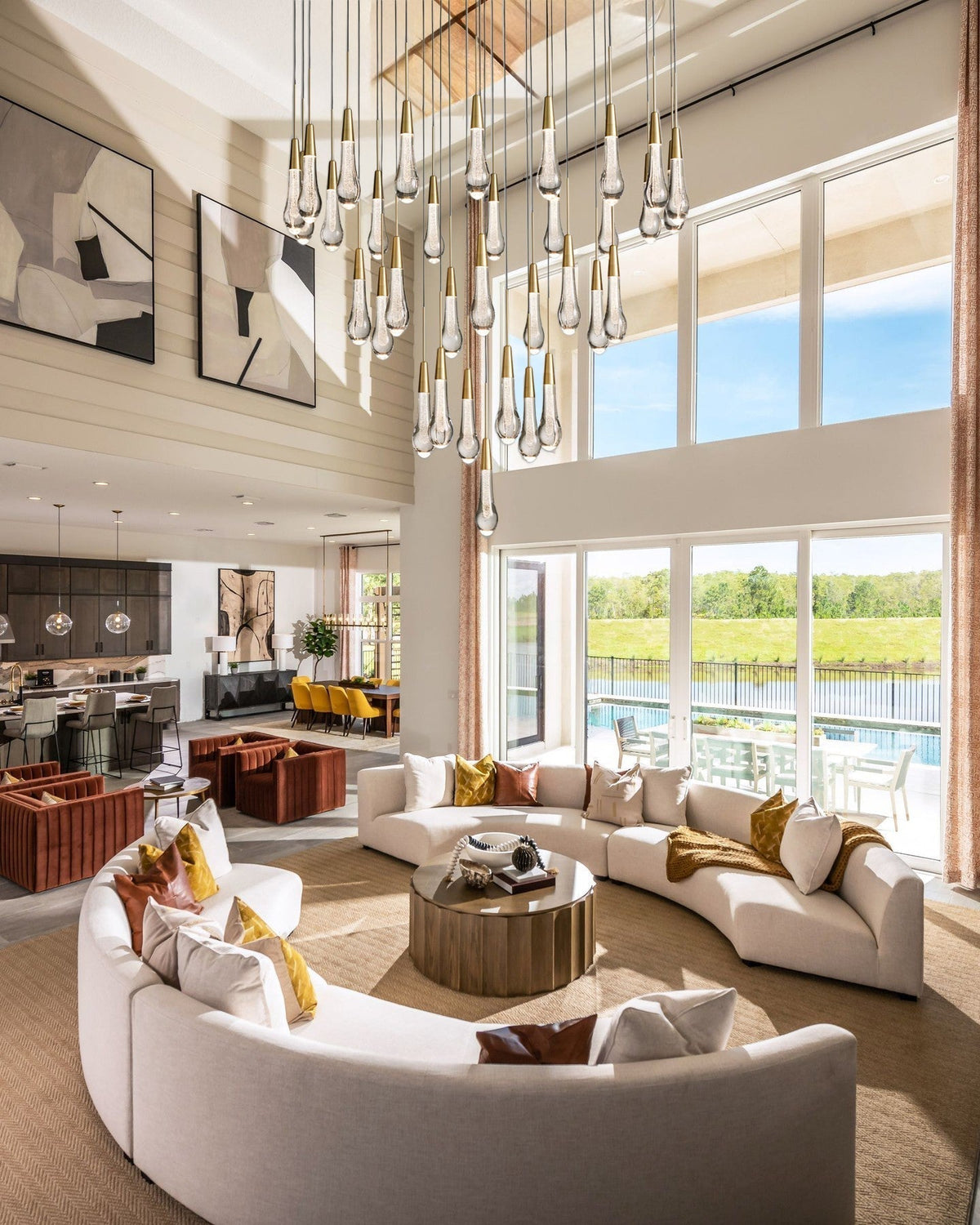 Soltaire Round Chandelier - lampmodern
