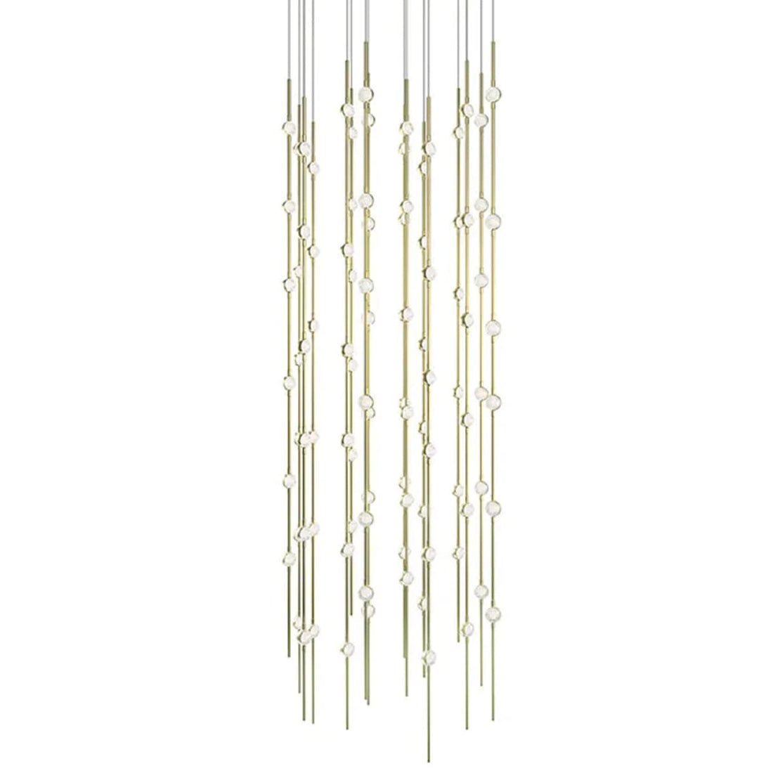Sonne Constellation 24" Wide Integrated LED Chandelier Satin Brass - lampmodern