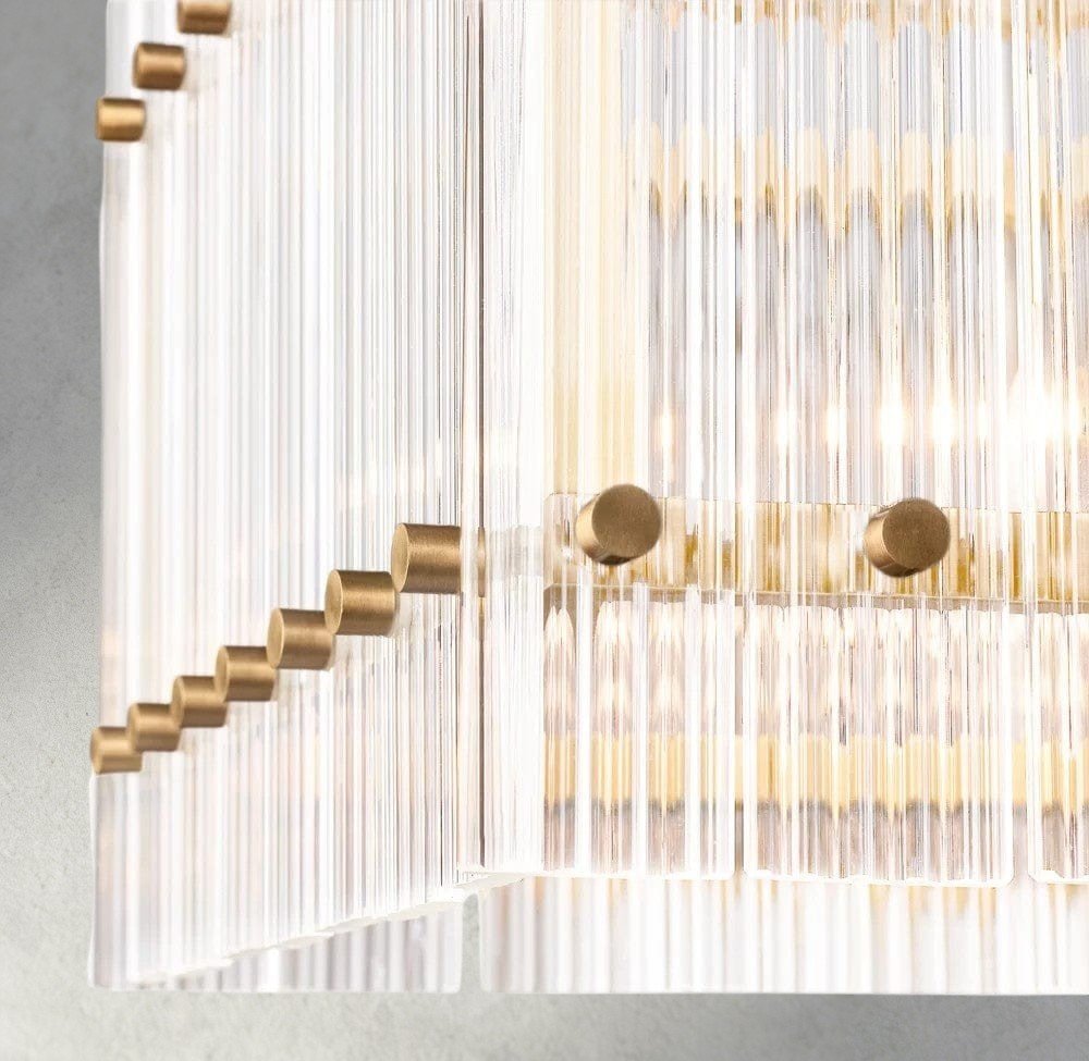 Sun Merca Rectangular Chandelier 54", 72" - lampmodern